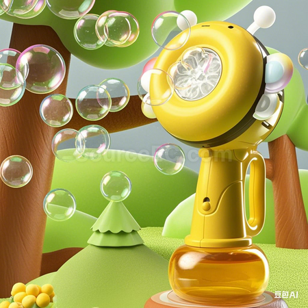 礼品订购儿童手持摇头泡泡机广告