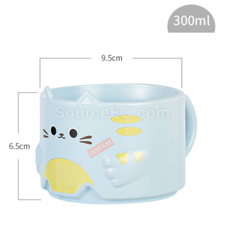 礼品订购猫咪马克杯陶瓷咖啡杯广告