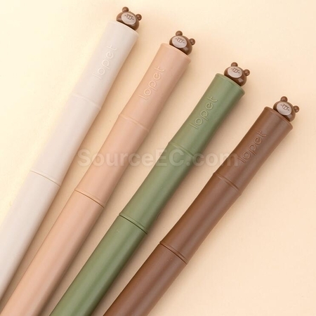 礼品订购小熊/卡皮巴拉扭扭旋转中性笔广告