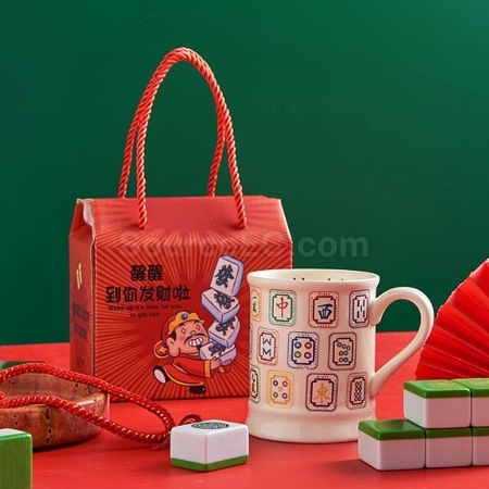 礼品订购麻将马克杯广告