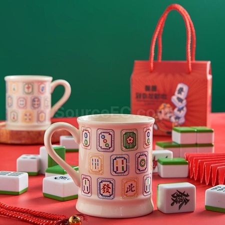 礼品订购麻将马克杯广告