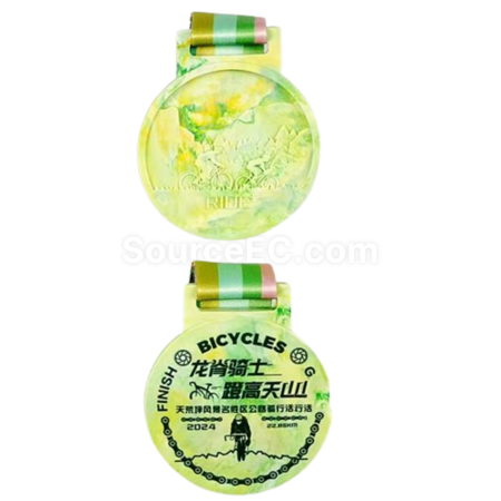 礼品订购骑行环保奖牌广告