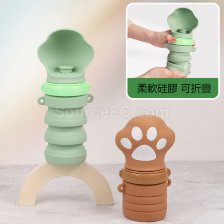 礼品订购可折叠宠物喂水器广告