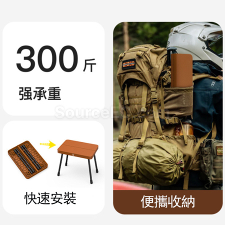礼品订购铝合金便携收纳户折叠凳广告