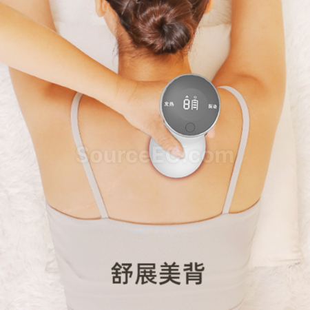 礼品订购砭石电动刮痧热敷震动通用经络理疗按摩仪广告