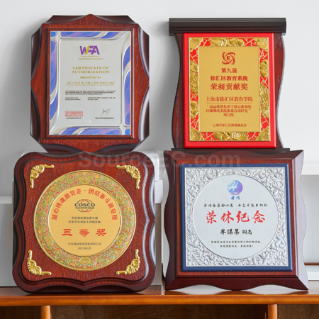 礼品订购书本型木奖牌广告