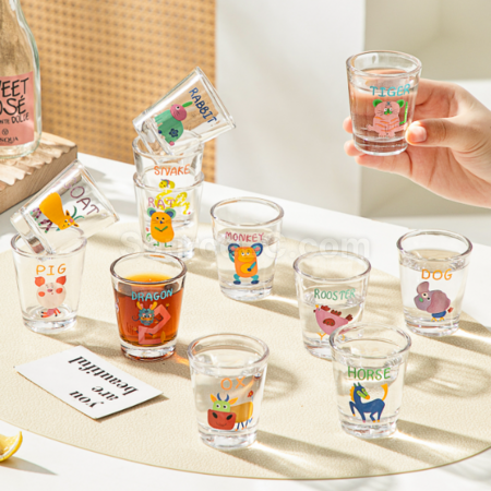 礼品订购十二生肖烧酒杯（可做礼盒）广告