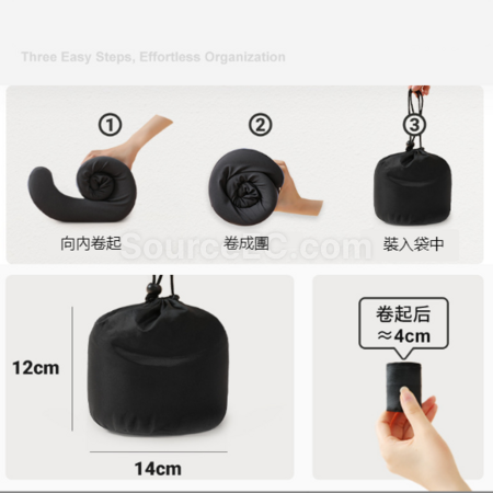 礼品订购U型连帽记忆棉护颈枕广告
