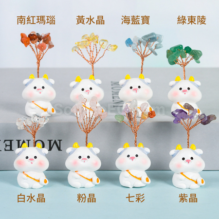 礼品订购十二生肖底座水晶树广告