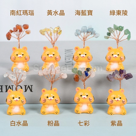 礼品订购十二生肖底座水晶树广告