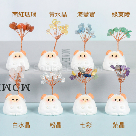 礼品订购十二生肖底座水晶树广告