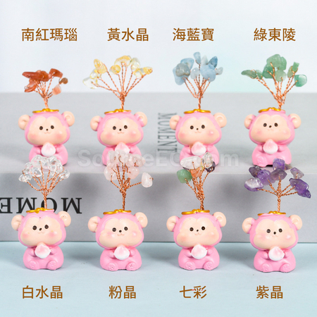 礼品订购十二生肖底座水晶树广告