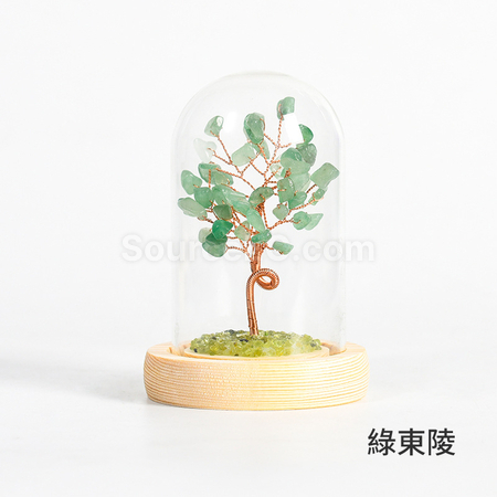 礼品订购水晶树碎石摆件广告