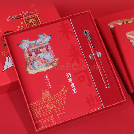 礼品订购客制化创意3D立体镂空纸雕记事本广告