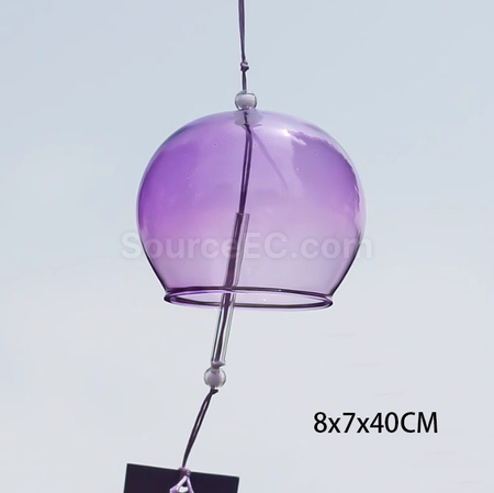 礼品订购玻璃风铃挂饰广告