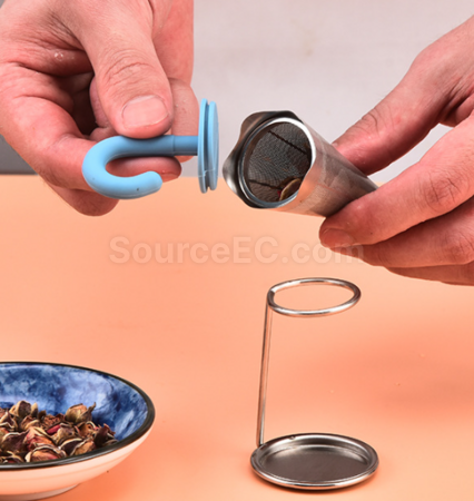 礼品订购雨伞茶漏硅胶不锈钢茶隔茶叶过滤器广告