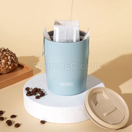礼品订购THERMOS膳魔师便携保冷保温咖啡杯广告