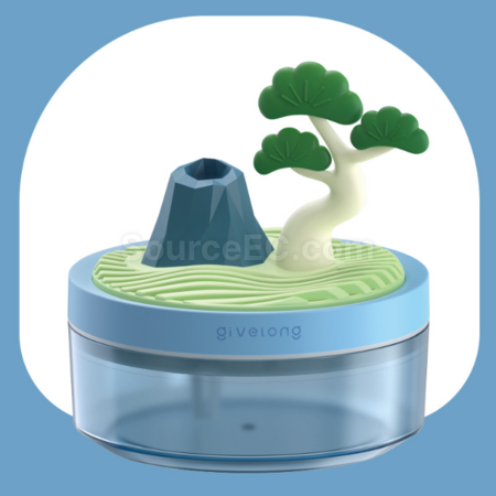 礼品订购植物盆景观加湿器栽补水仪喷雾器广告