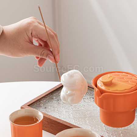 礼品订购好月圆茶具套装广告