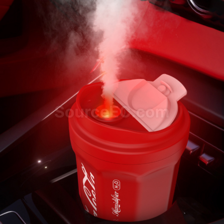 礼品订购可乐造型无线夜灯加湿器广告