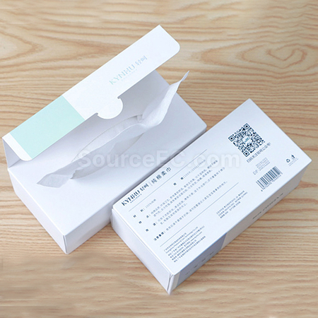 礼品订购纸盒装一次性棉柔洗脸巾广告