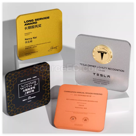 礼品订购铝合金金属奖牌广告