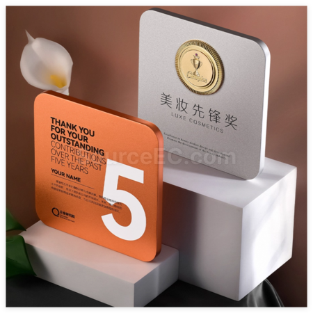 礼品订购铝合金金属奖牌广告