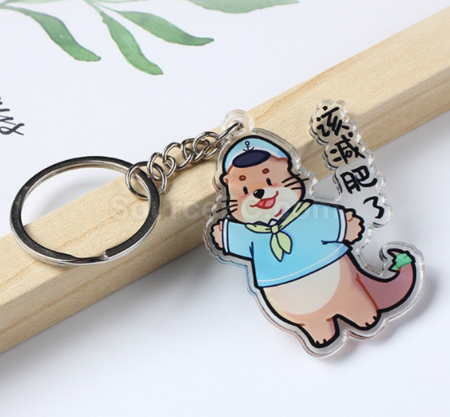 礼品订购加厚亚克力钥匙扣广告