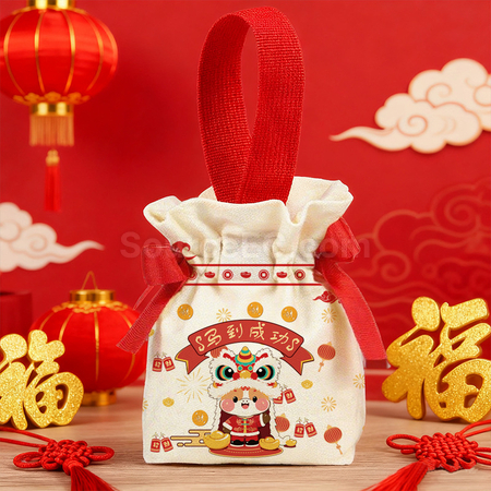 礼品订购伴手礼索绳袋广告