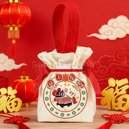 礼品订购伴手礼索绳袋广告