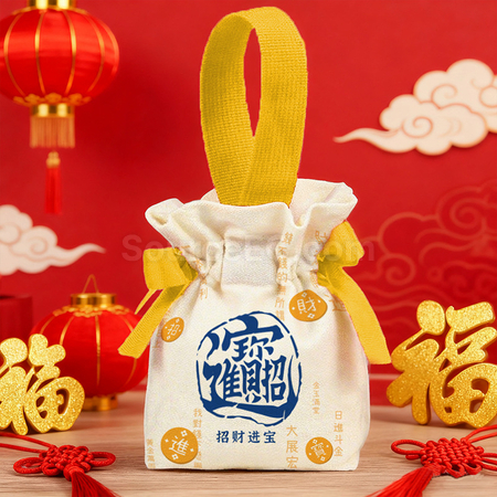 礼品订购伴手礼索绳袋广告