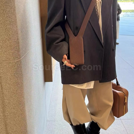 礼品订购针织斜跨包手机袋广告