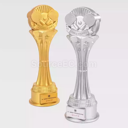礼品订购超大号乒乓球奖座广告