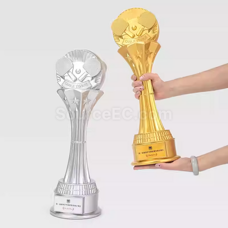 礼品订购超大号乒乓球奖座广告