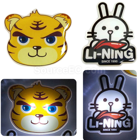 礼品订购发光胸章广告