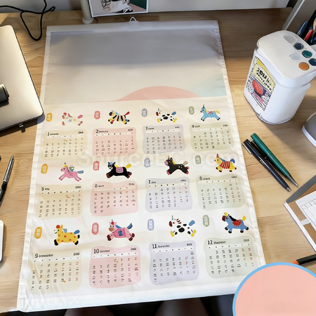 礼品订购日历挂布可定制广告