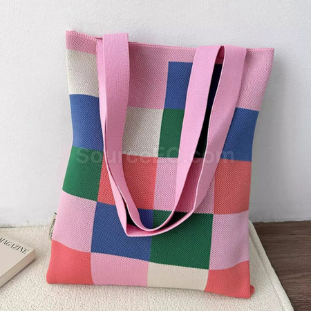 礼品订购针织手提肩背两用包广告