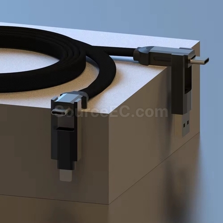 礼品订购磁吸四合一数据线钥匙扣广告