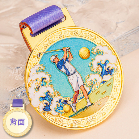 高尔夫金属奖牌