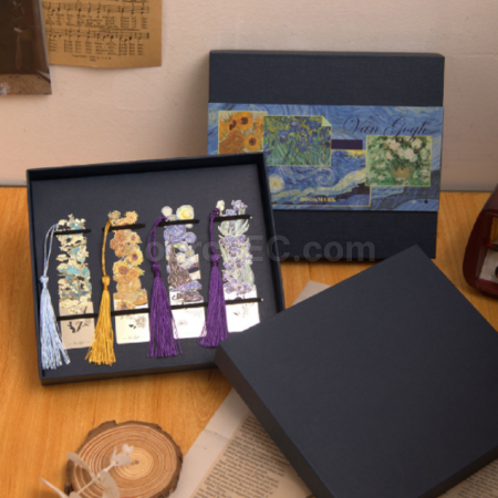 礼品订购油画系列金属书签广告