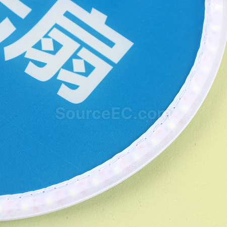 礼品订购发光折叠广告扇子广告