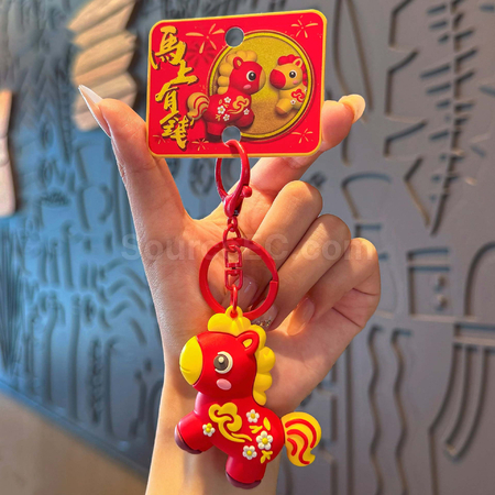 礼品订购小马钥匙扣挂件广告