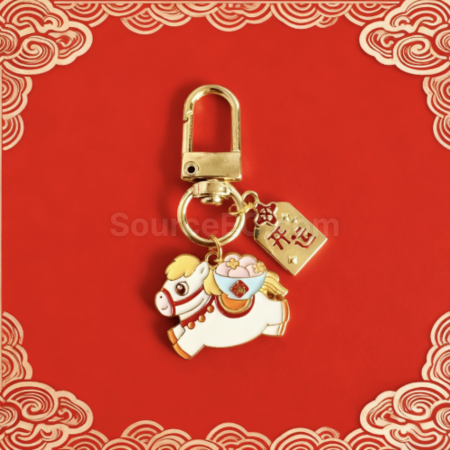 礼品订购马年小马钥匙扣挂件广告