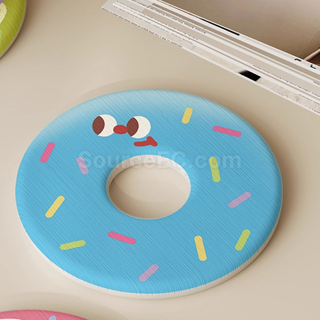 礼品订购甜甜圈圆形硅藻泥杯垫广告