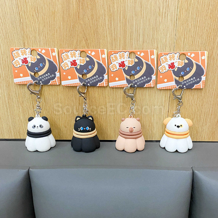 礼品订购可旋转羽毛球解压钥匙扣广告