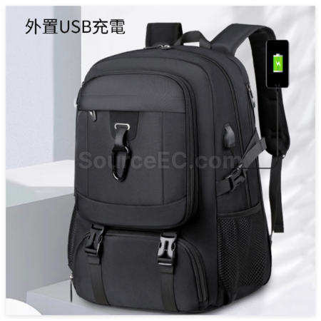 礼品订购超大容量可扩容双肩背包广告