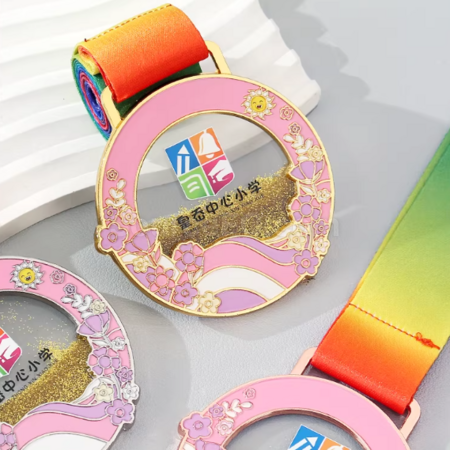 礼品订购流沙金属奖牌广告