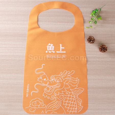 礼品订购无绑带一次性围裙广告