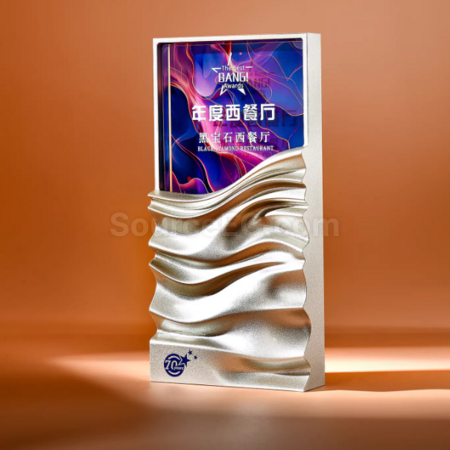 礼品订购水晶奖座广告