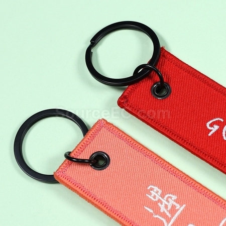 礼品订购可定制刺绣钥匙扣广告